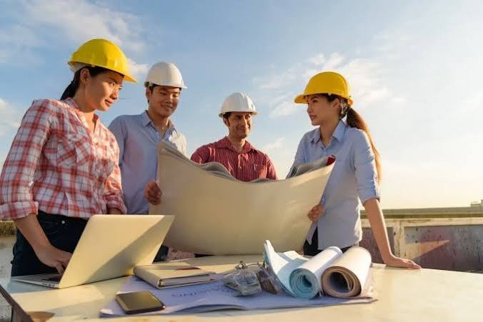 Administração de obras - obra em andamento